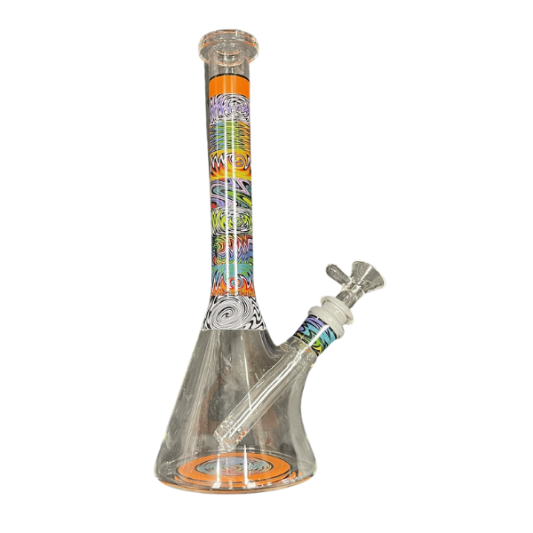 AL WP Beaker Silo 10" / Swirl Wig Wag Orange